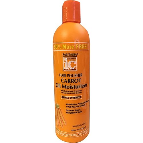 Fantasia Hair Polisher Carrot Growth Oil Moisturizer, 12 Oz
