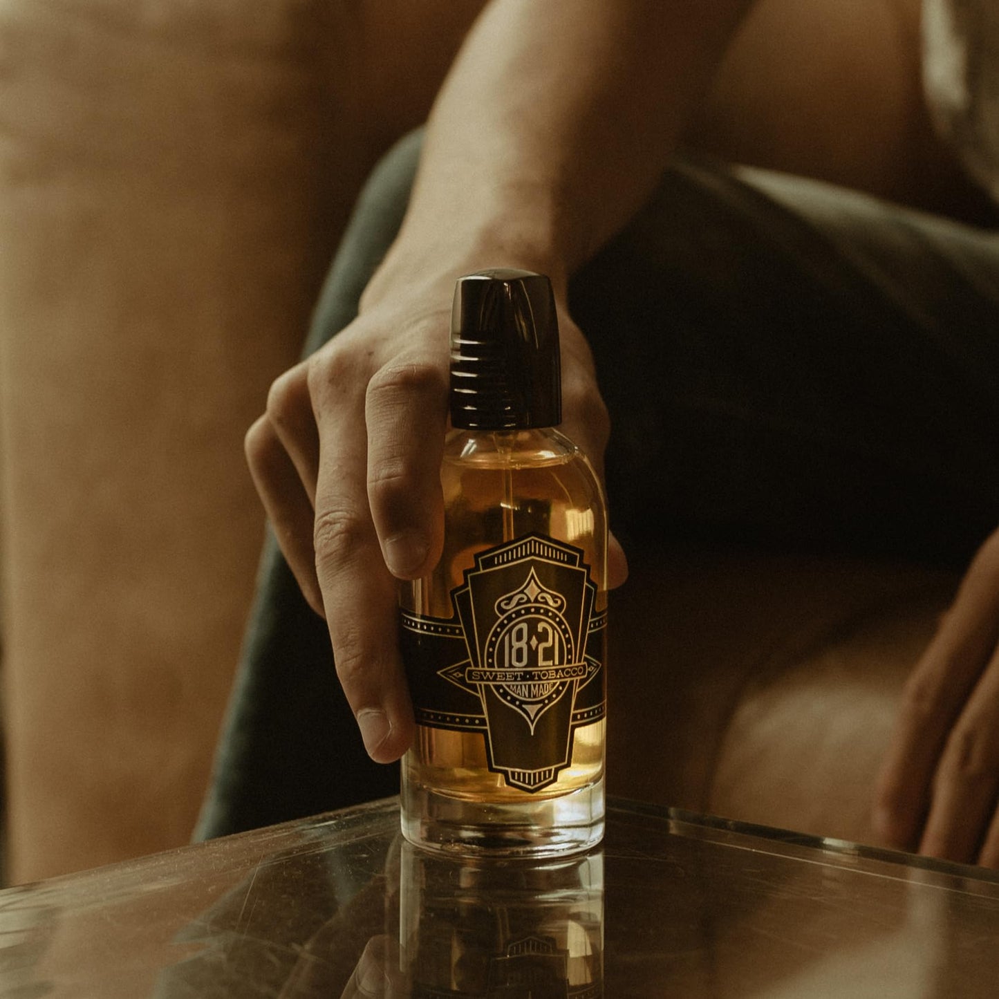 18.21 Man Made Men’s Cologne, Sweet Tobacco Fragrance, 3.4 Fl. Oz - Long-Lasting Eau De Parfum for Men, Sweet Scent with Woodsy Undertones - Eau De