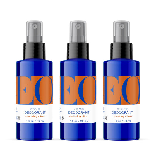 EO Organic Deodorant Spray, 4 Ounce (Pack of 3), Citrus, made with Essential Oils for Men and Women Beauty and Personal Care EO