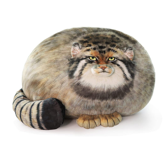 Pallas Cat Stuffed Animal, Steppe Cat Plush Cute Plushies for Girls,Kitten Soft Plush Throw Pillow Doll Big Plush Toy Decoration Doll Gift for Kids…