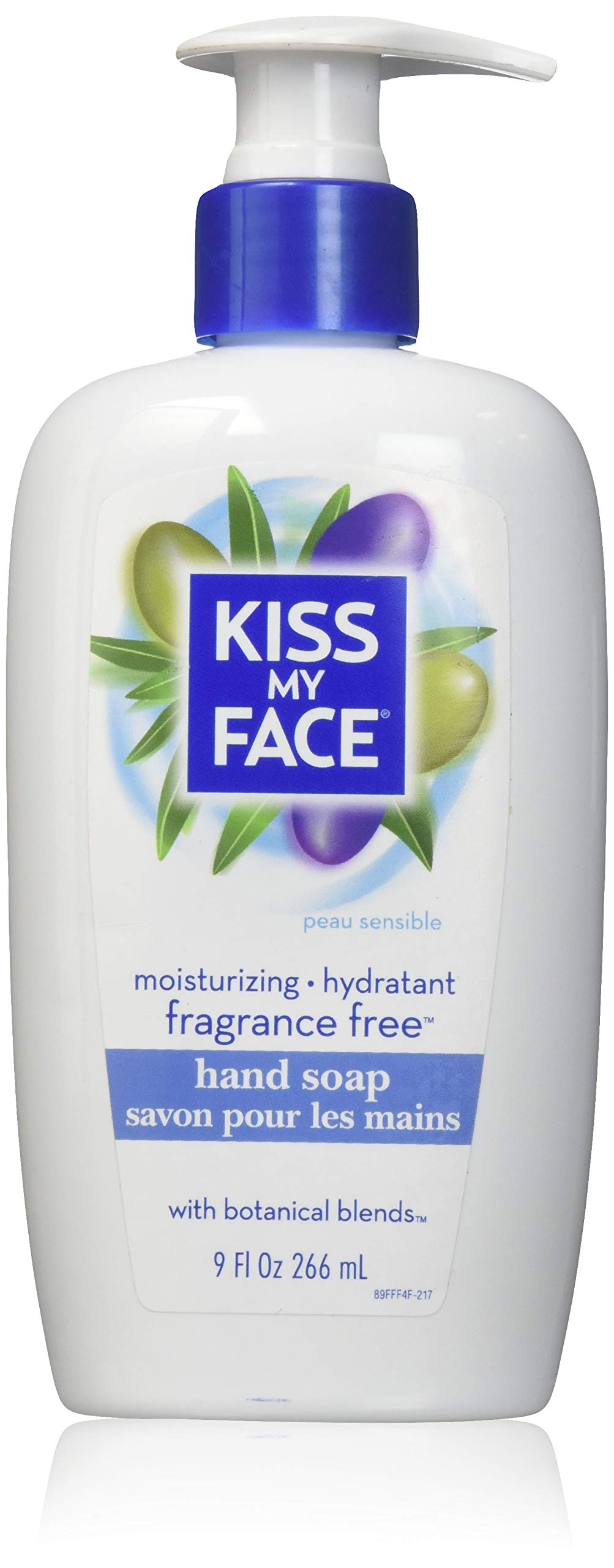Kiss My Face Hand Soap Fragrance-Free 9oz Pump (2 Pack)
