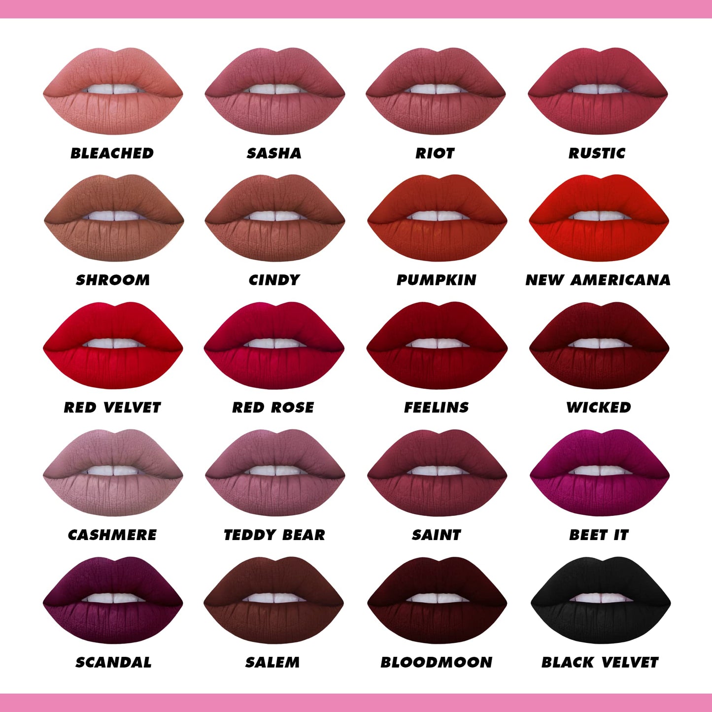Lime Crime Velvetines Liquid Matte Black Lipstick, Black Velvet - Bold, Long Lasting Shades & Lip Lining - Stellar Color & High Comfort for All-Day