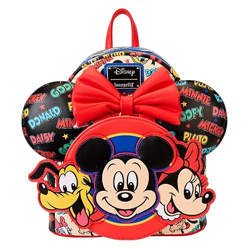 Loungefly Disney Mickey and Friends Classic Ear Holder Mini Backpack Combo