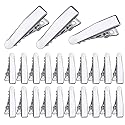 100pcs Alligator Duckbill Hair Clips Metal Single Prong Hair Clip Hairpins Teeth Bows Professional Sectioning Clips DIY Hair Accessories for Women