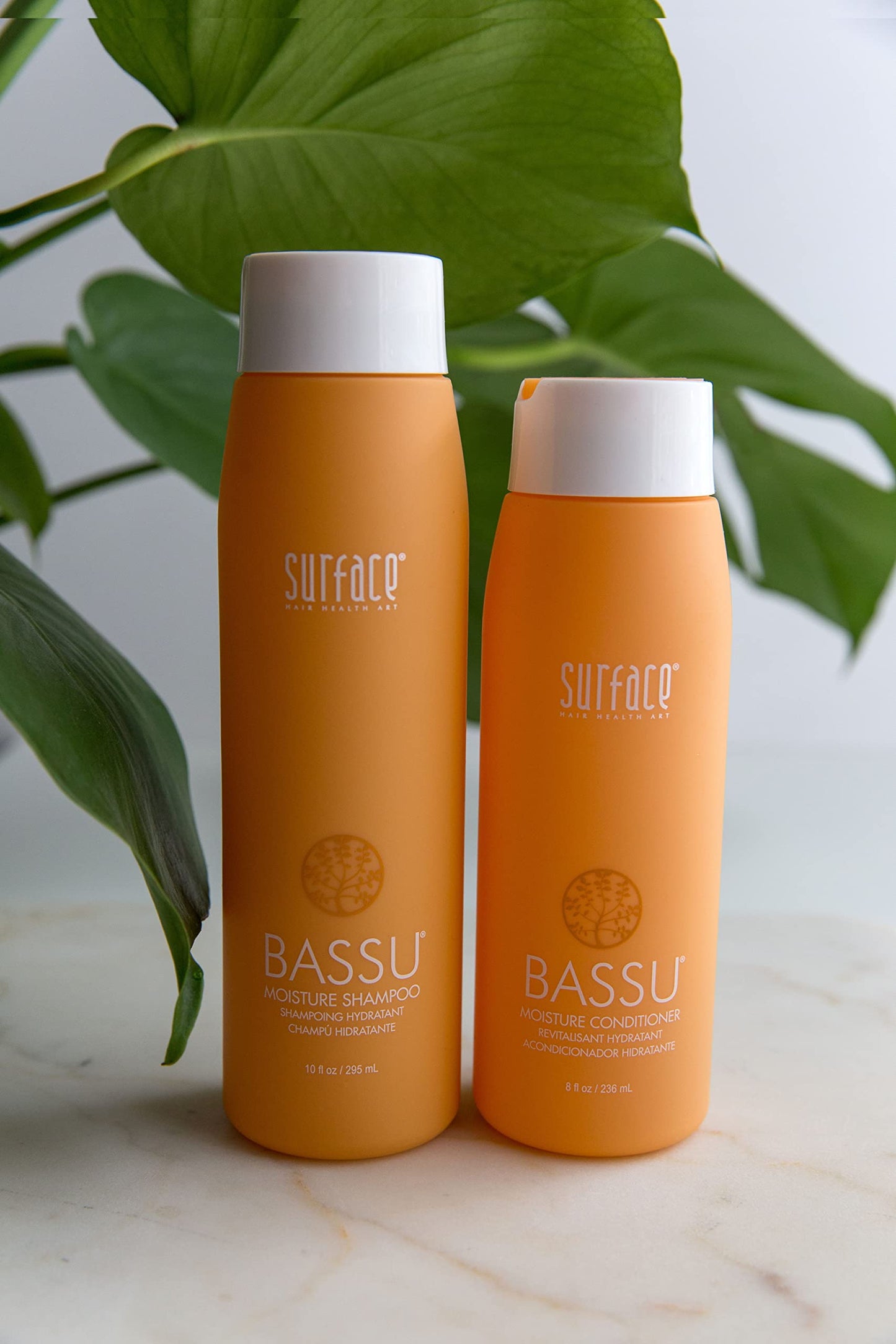 SURFACE Hair - Bassu Moisture Shampoo - Cleanses, Moisturizes, and Provides Sulfate Free Shine - 10 fl oz