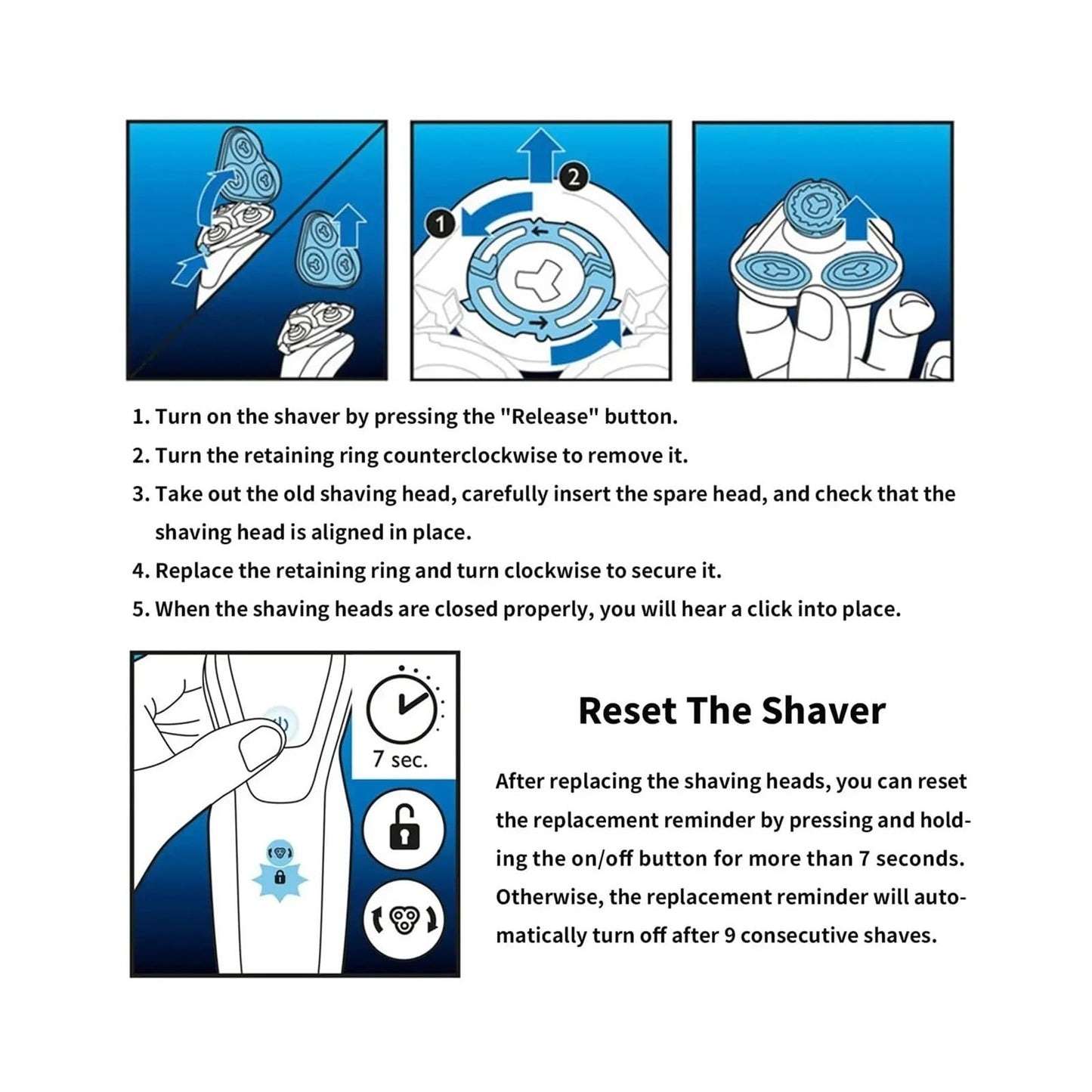 SH91 Replacement Blades?Compatible For Philips Electric Shaver Series 9000 (S9xxx) S9985,S9987,SP981X,SP9820,SP986X,SP9861,SP9863(9pcs) Beauty and Personal Care SYILJVAFV