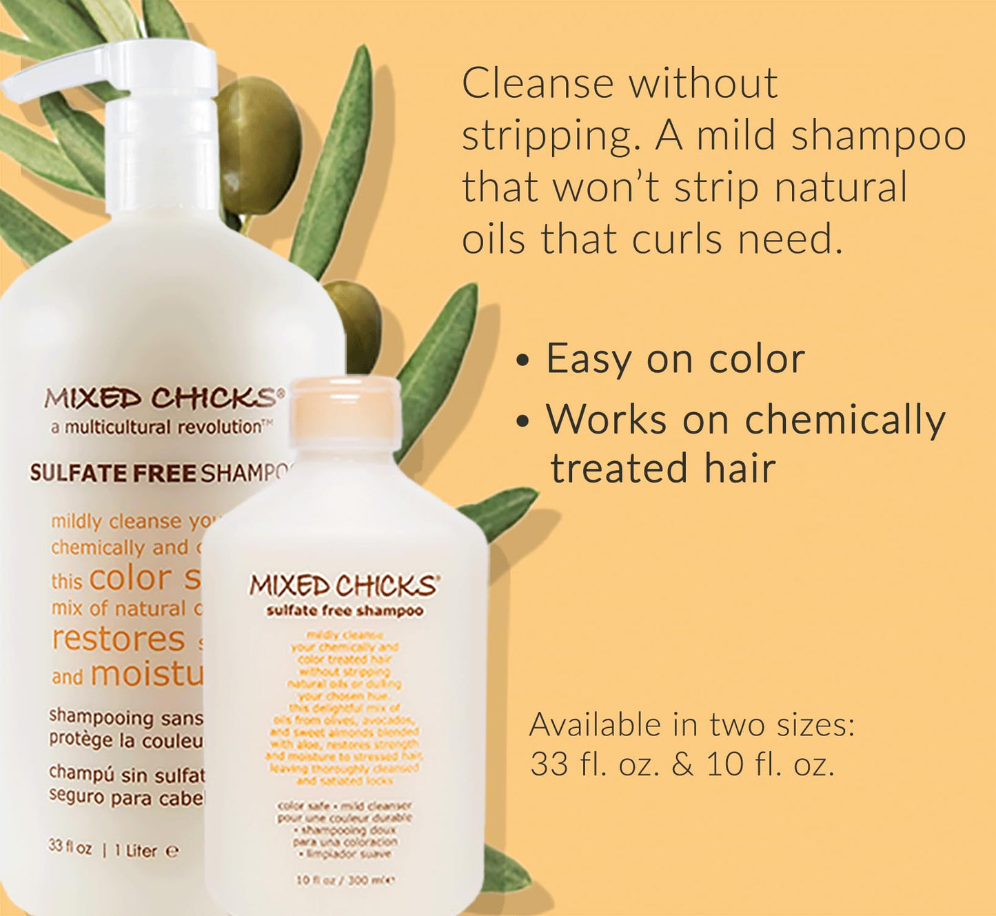 Mixed Chicks Sulfate-Free Shampoo for Colored & Chemically Treated Hair, 10 fl.oz.