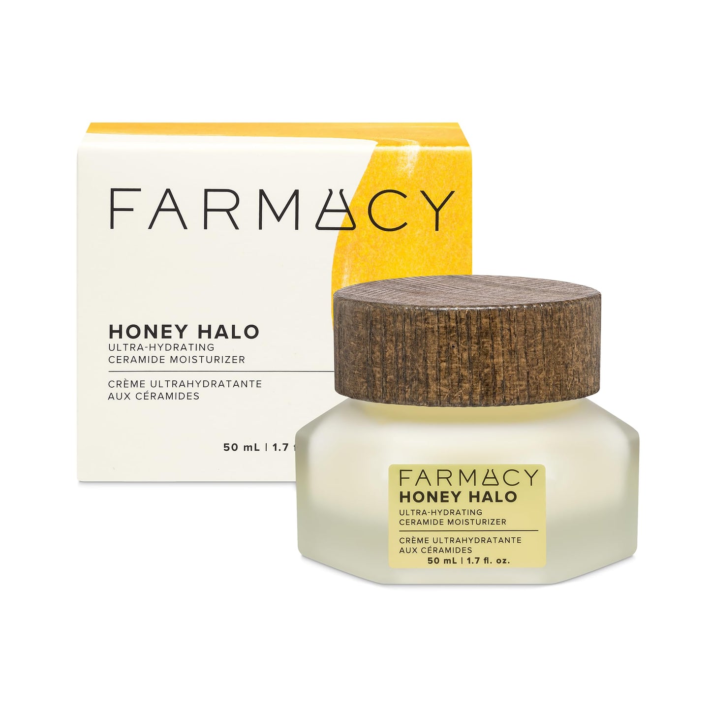 Farmacy Ceramide Face Moisturizer - Honey Halo Hydrating Facial Moisturizer for Dry Skin - Plumps, Soothes + Restores Skin with Potent Ceramides +