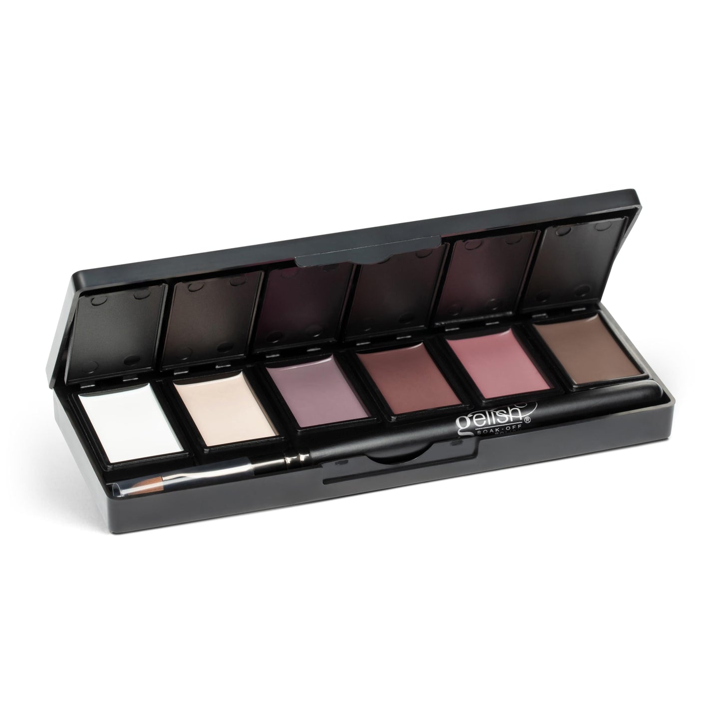 Gelish Cream Gel Soak-Off Solid Gel Polish with Brush - Act Natural Palette Beauty & Personal Care Gelish