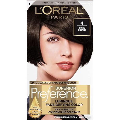 L’Oreal ParisSuperior Preference Fade-Defying Color and Shine System, Level 3 Permanent, Dark Brown/Natural 4 (Pack of 3)