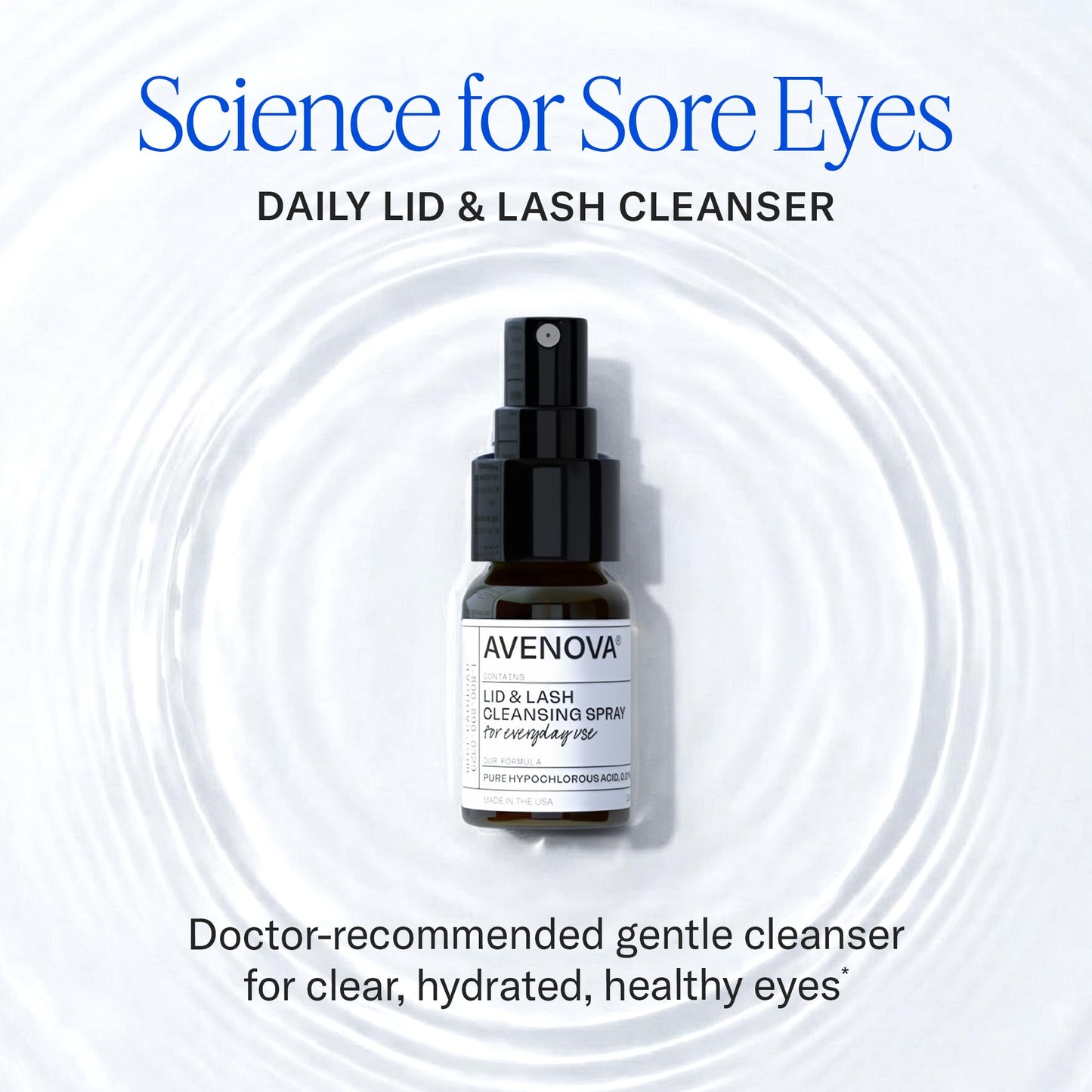 Avenova Eyelid Spray Cleanser for Lid & Lash, 20 ml Bottle Beauty and Personal Care Avenova