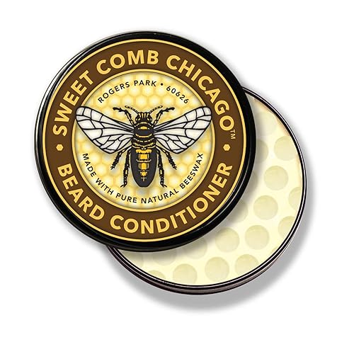 Sweet Comb Chicago: Beeswax Beard Conditioner, Strong Hold for Your Beard, Strengthens & Softens Beards & Mustaches - Leave in Conditioner Wax for Men