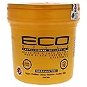 Ecoco Eco Style Gel - Olive Oil And Shea Butter Black Castor Oil And Flaxseed - Superior Hold And Healthy Shine - Helps Moisturize Scalp - Repairs