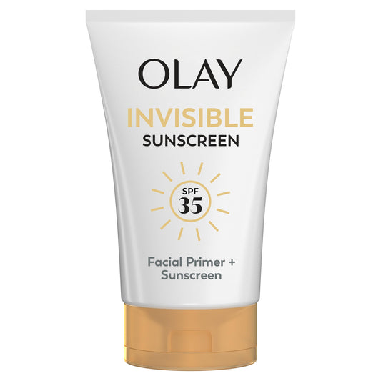 Olay Invisible Sunscreen, SPF 35, 100% Invisible Facial Sunscreen and Makeup Primer - Fragrance-Free, Weightless, No White Cast Broad Spectrum Sun Beauty & Personal Care Olay