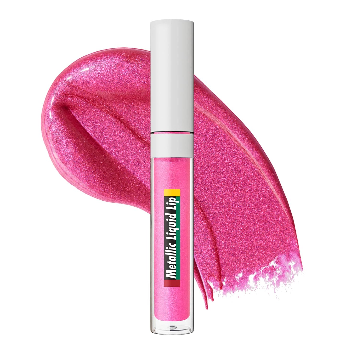Black Radiance Cross Colours Metallic Liquid Lip, Moisture-Rich Ultra Glossy Finish, Pigment-Loaded Formula with Micro Glitter, Soft Paddle