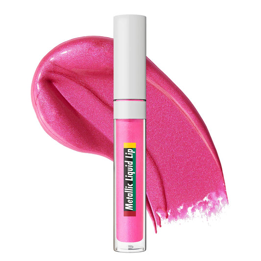 Black Radiance Cross Colours Metallic Liquid Lip, Moisture-Rich Ultra Glossy Finish, Pigment-Loaded Formula with Micro Glitter, Soft Paddle