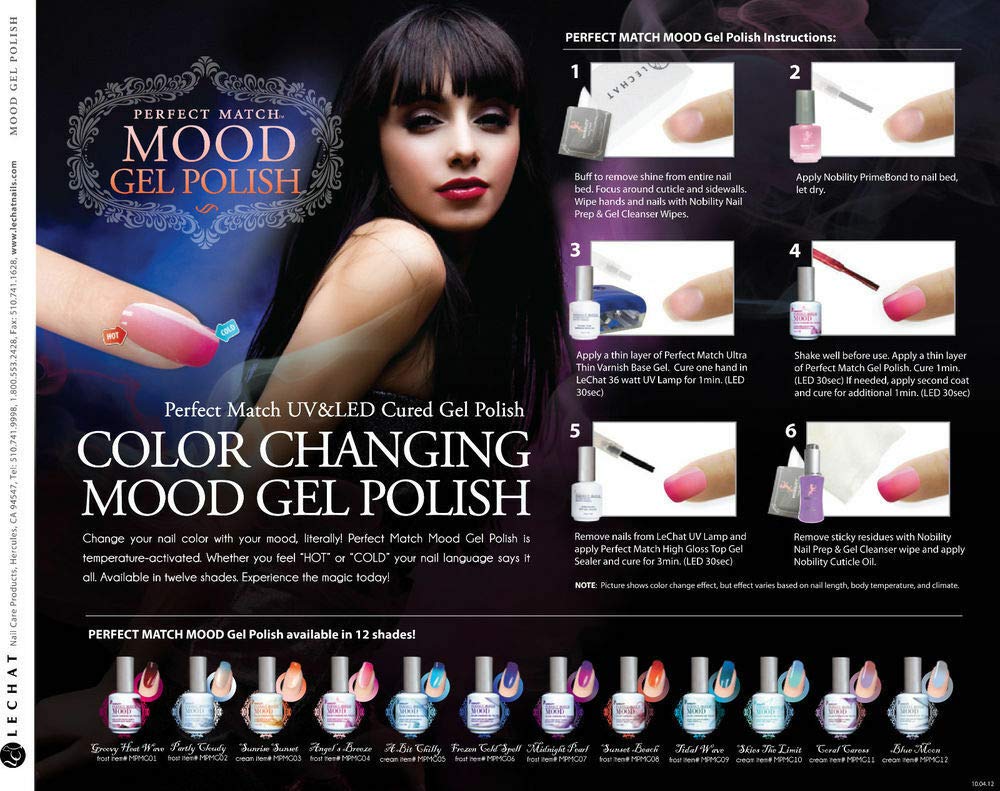 LECHAT Perfect Match Gel Polish Timeless Ruby (MPMG44), 0.500 Ounce