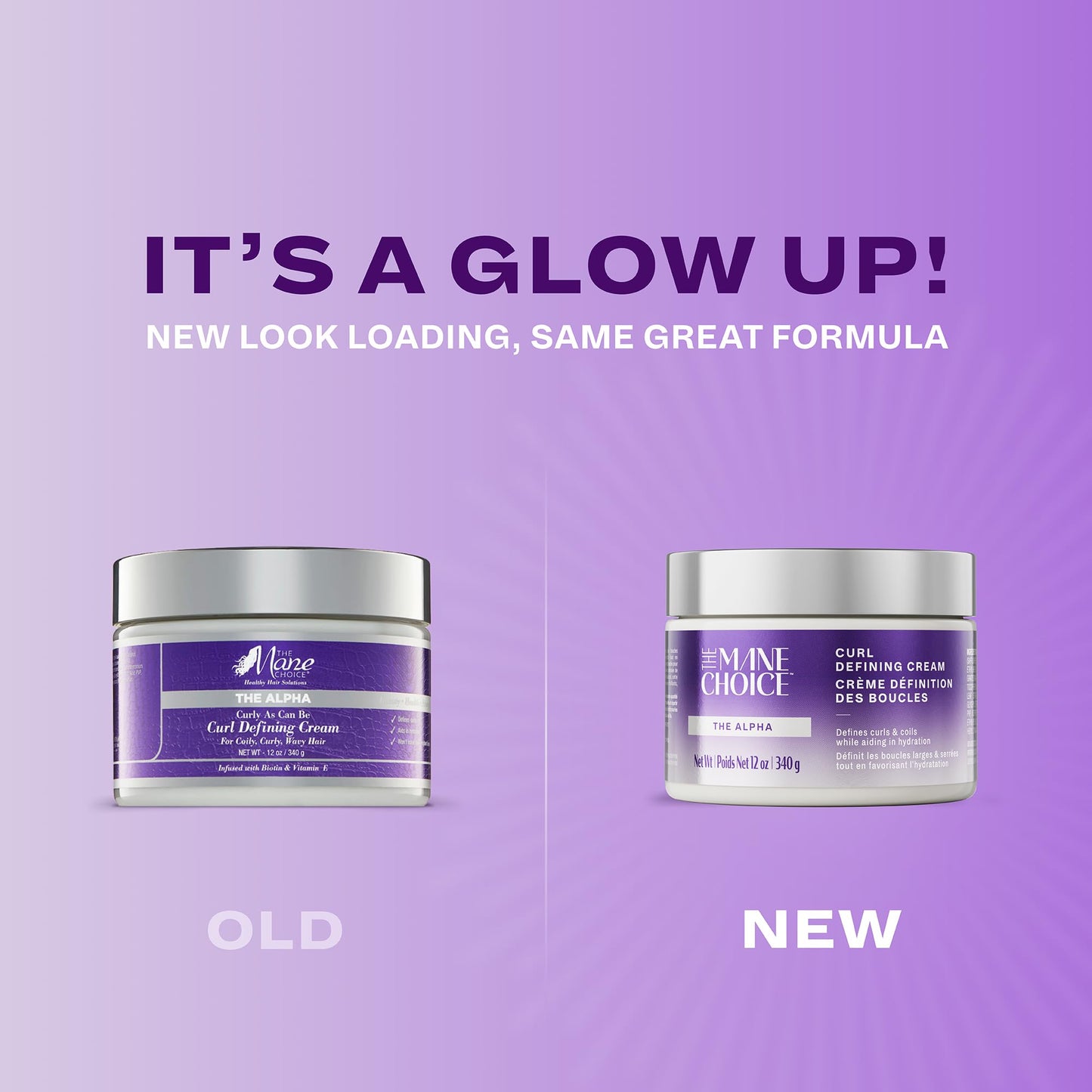 The Mane Choice The Alpha Curly As Can Be Curl Defining Cream,12 Oz, Defines, Hydrates & Smooths Frizz, Curl Cream For Coily, Wavy & Curly Hair