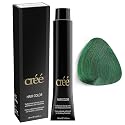 Cree Professional Green - Permanent Hair Color - Long Lasting, Rich Vibrant - Gray Coverage 100ml - 3.4 fl.oz.