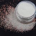 10g 0.2mm Shimmer White Rainbow Nail Glitter Holographic Shining Sugar Nail Glitter Candy Coat Powder Sugar Coating Effect Powder Nail Pigment Powder