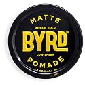 BYRD Matte Pomade 1-Pack - Medium Hold, Matte Finish, Add Texture and Sculpt, Safe for All Hair Types, 1.5 Oz (One Pack)
