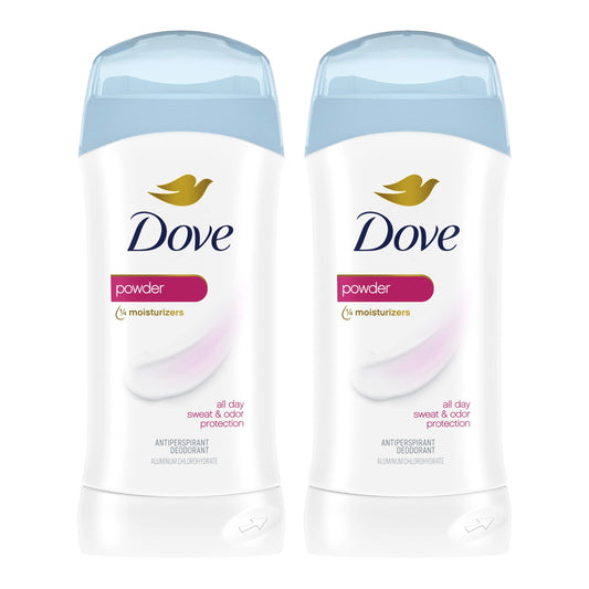 Dove Antiperspirant Invisible Solid, Scent: Powder, Size: 2.6 oz (2 Pack) Beauty and Personal Care Dove