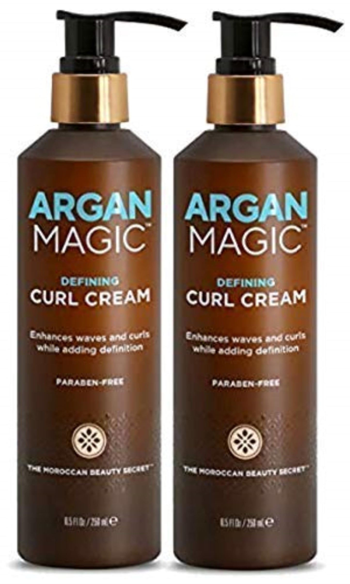 Argan Magic Defining Curl Cream - Enhances Waves & Curls While Adding Definition | Conditions, Detangles, Reduces Frizz | Enriched with Biotin |