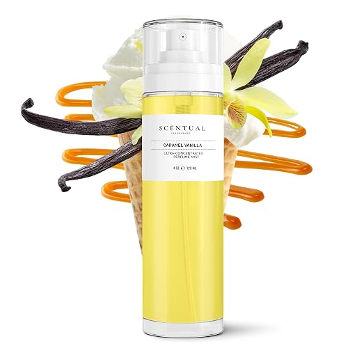 Scentual Fragrances, Ultra-Concentrated Hair & Body Perfume Mist, Long Lasting Women's Fragrance, Gourmand Perfumes for Women, Vegan and Cruelty Free