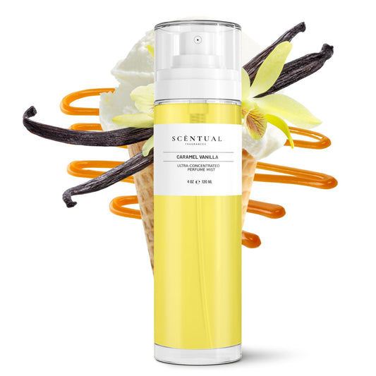 Scentual Fragrances, Ultra-Concentrated Hair & Body Perfume Mist, Long Lasting Women's Fragrance, Gourmand Perfumes for Women, Vegan and Cruelty Free