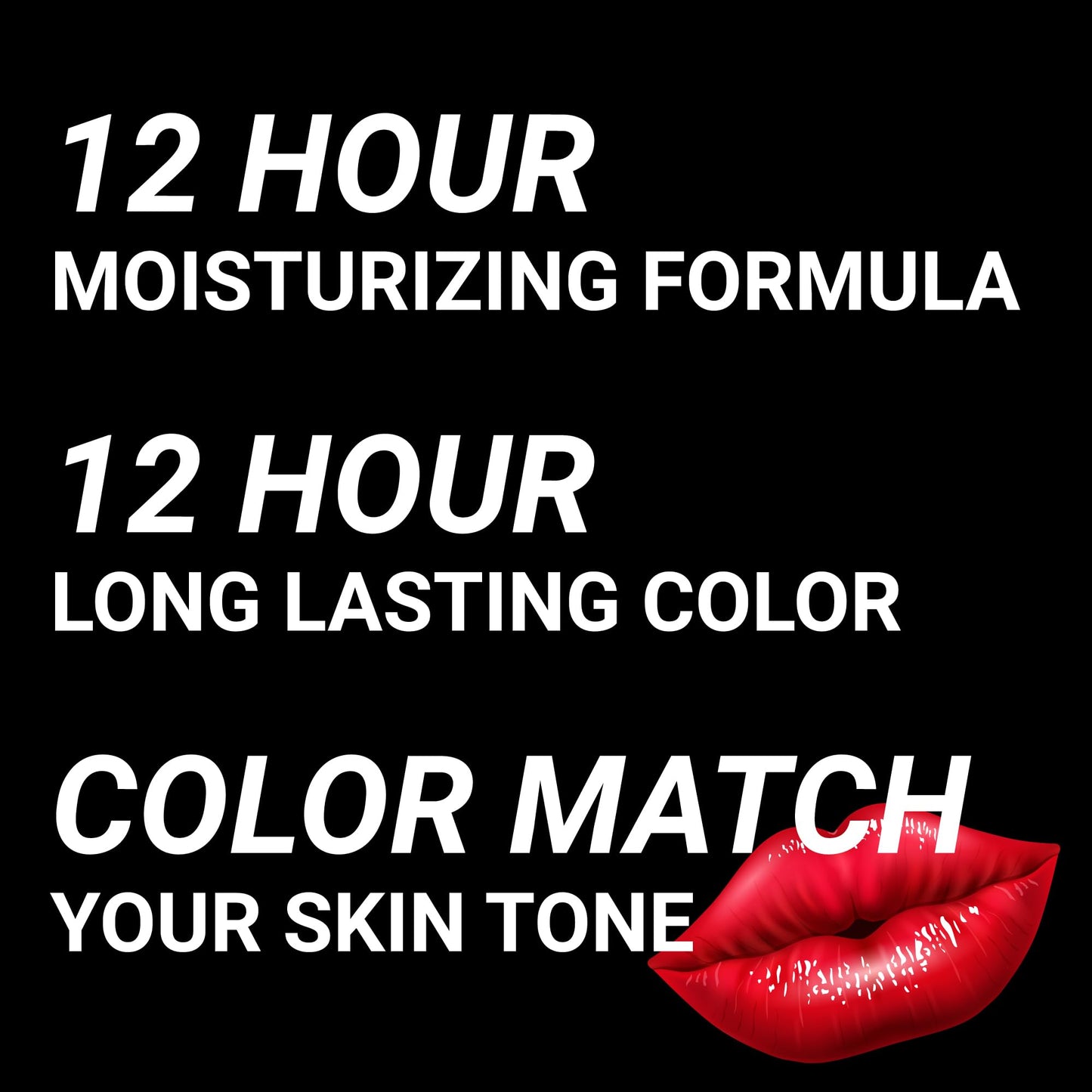 MOODmatcher original Color Changing Lipstick - 12 Hours Long-Lasting, Moisturizing, Smudge-Proof, Easy to Apply Creamy Lipstick, Glamorous