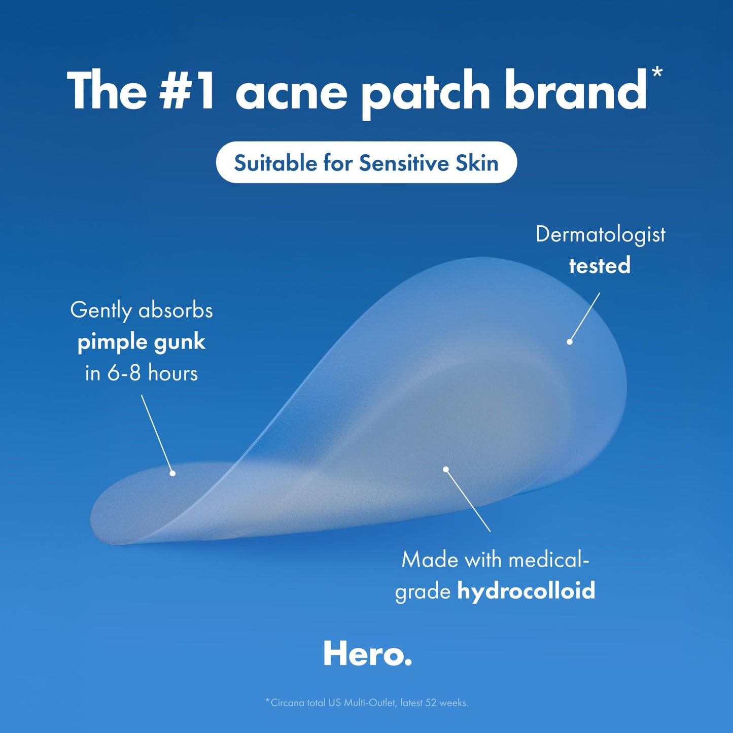 Hero Cosmetics Mighty Patch Invisible+ Daytime Acne Pimple Patch, 72 Ct Beauty and Personal Care Mighty Patch