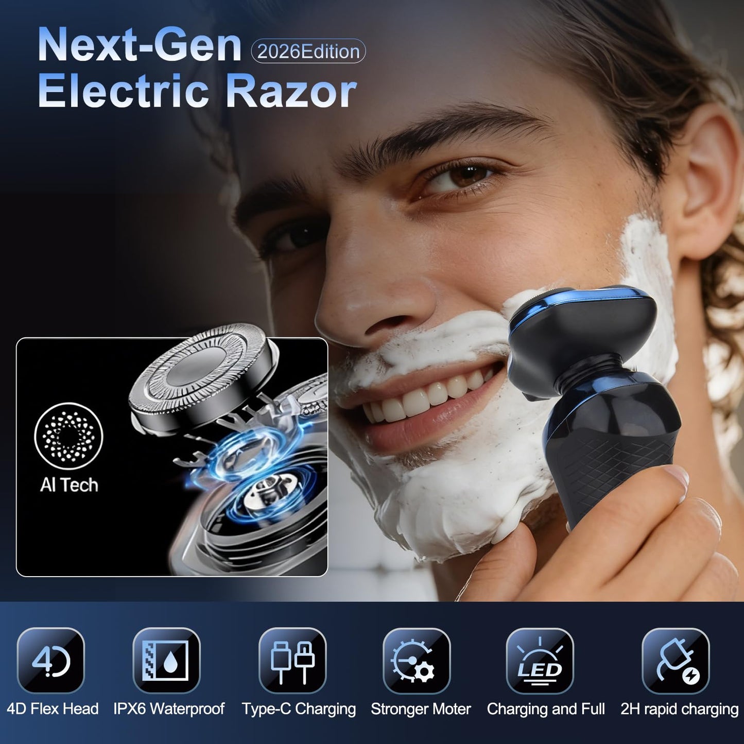 Sekoda Pro 8 Electric Razor for Men,Wet and Dry Rechargeable for Sensitive Skin (Green) Beauty and Personal Care BASANYAO