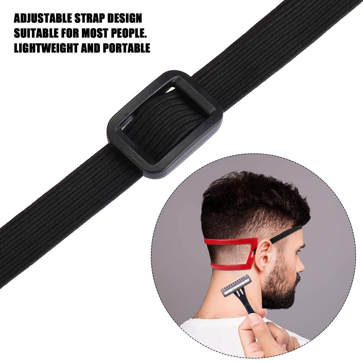 Men's Shaving Jig, Fine Finish Simple Elastic Band Long Service Life Wide Compatibility Cleavage Jig For Shaving Cleavage Beauty and Personal Care Cryfokt