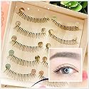 Dorisue False Eyelashes Super Natural Light Volume Short Length and light color lashes Soft Like Real Lashes Black False Eyelashes Charming Eye Lash