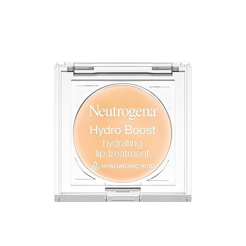 Neutrogena Hydro Boost Hydrating Lip Conditioning Treatment with Hyaluronic Acid, Texture-Smoothing and Moisturizing, Neutral Shade, 0.10 Oz