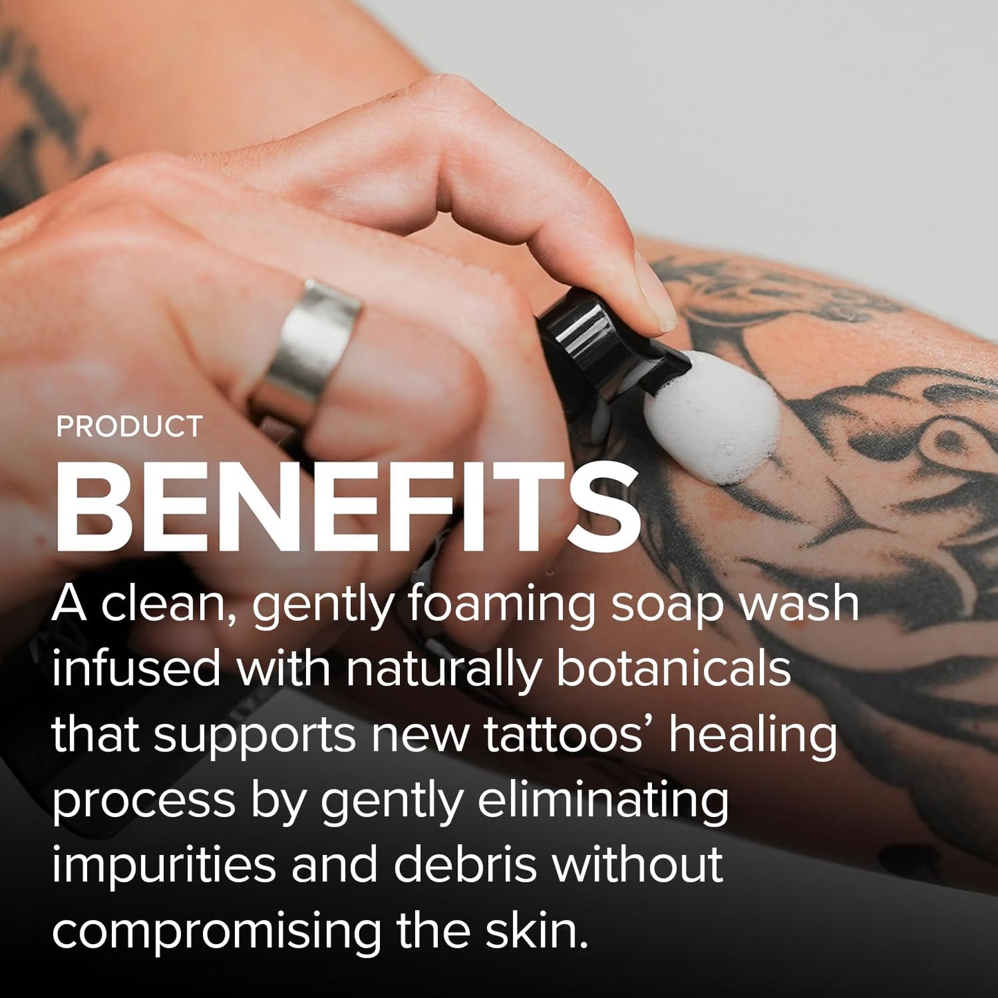 Mad Rabbit Tattoo Aftercare Soap - Tattoo Soap for New Tattoo - Fragrance Free Foam Wash - Unscented, Cleaner Made with Clean + Vegan Ingredients, 2oz Beauty and Personal Care Mad Rabbit