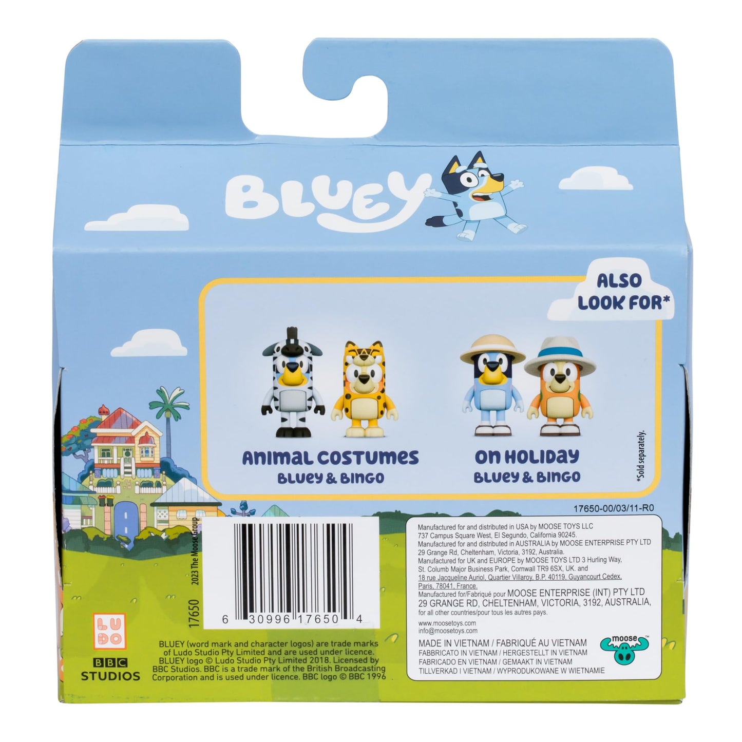 Bluey Figure 2-Pack - Fishing with Grandad, 2.5 Inch Figures with Accessories, Kids Can Recreate Their Favorite Moments from The Episode - Grandad