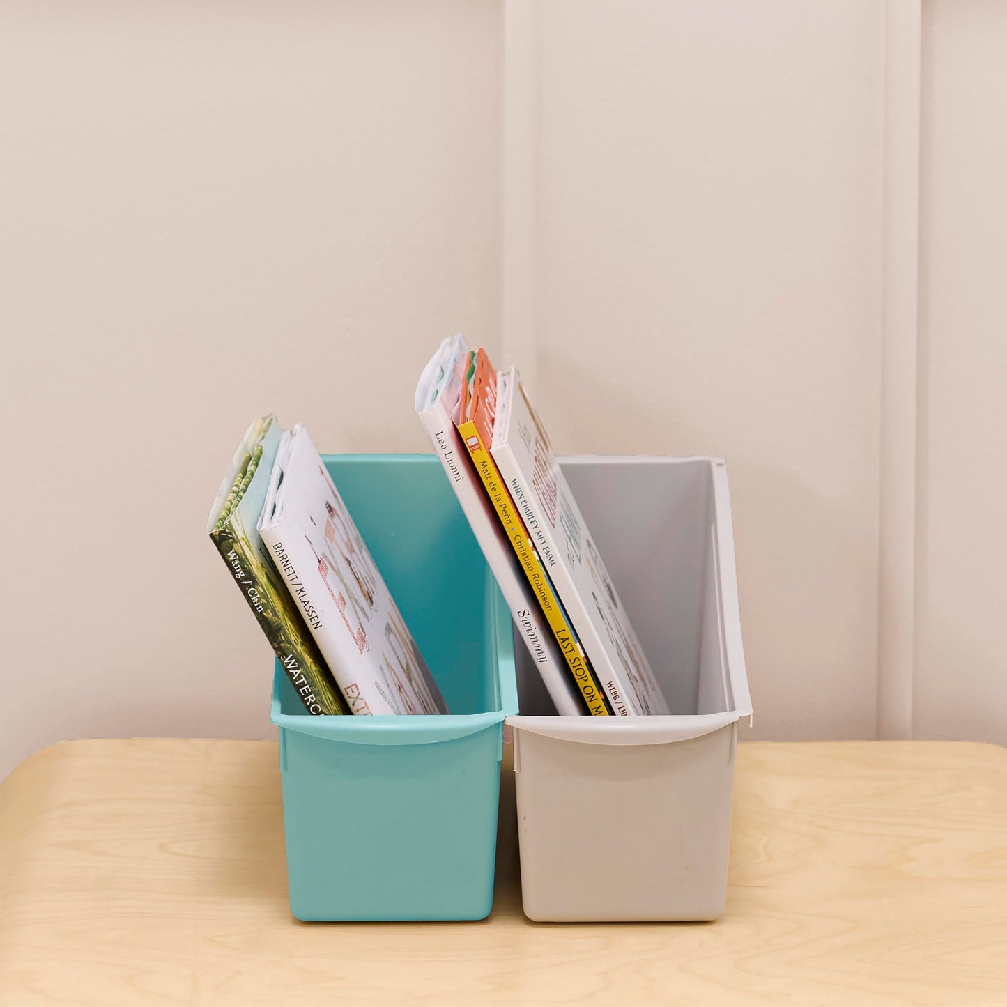 SVYP Linking Storage Bins, Book Bins, Contemporary, 10-Piece