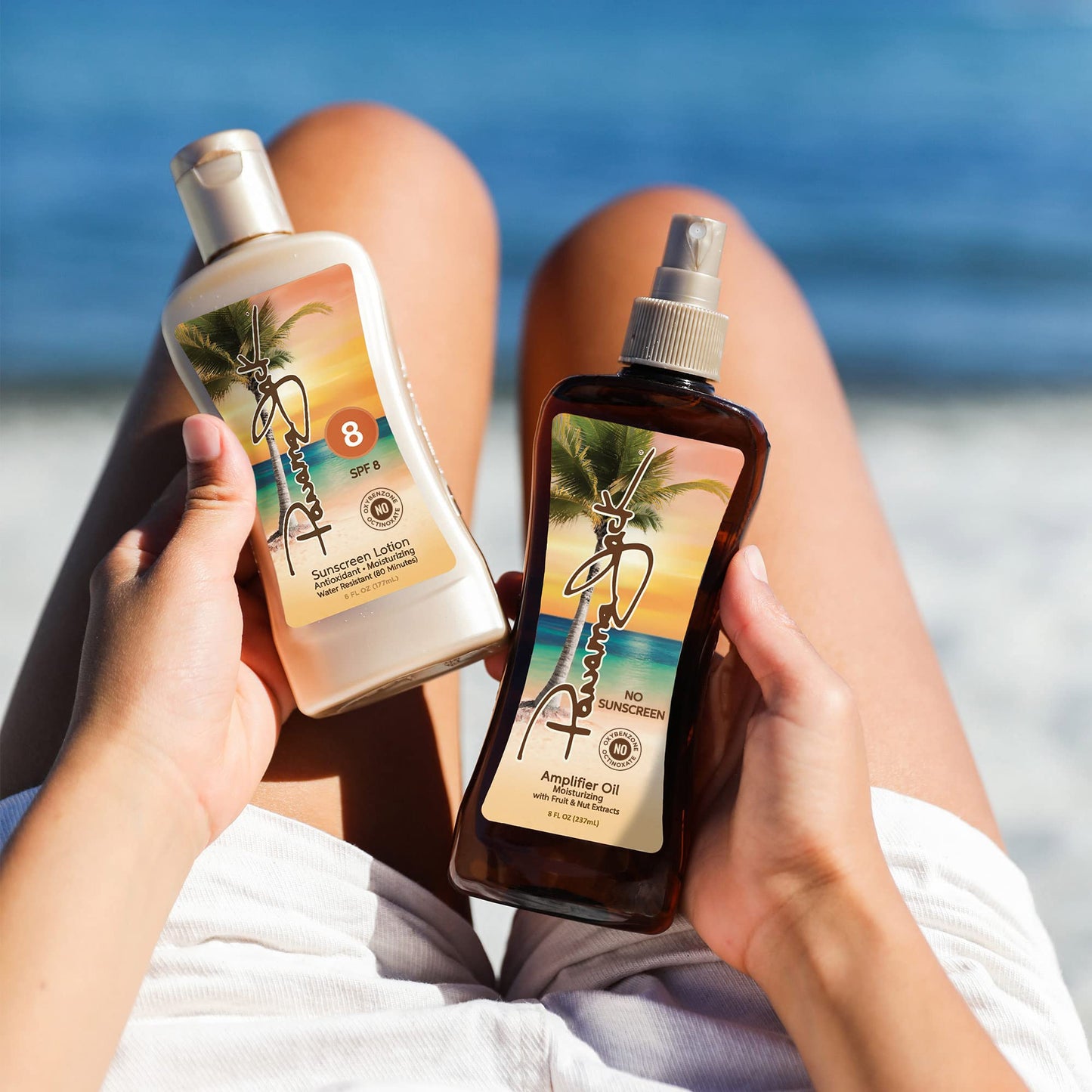 Panama Jack Sunscreen Tanning Lotion - SPF 8, PABA, Paraben, Gluten & Cruelty Free, Antioxidant Moisturizing Formula, Water Resistant (80 Minutes), 6