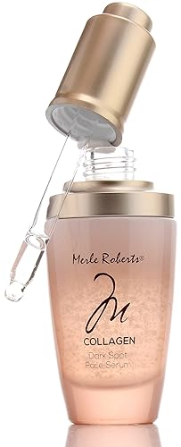 Merle Roberts Dark Spot Serum with Collagen. Anti-aging serum for Wrinkles, Sagging Skin, & Fine lines. With Bulgarian Rose & Antioxidant Superfood
