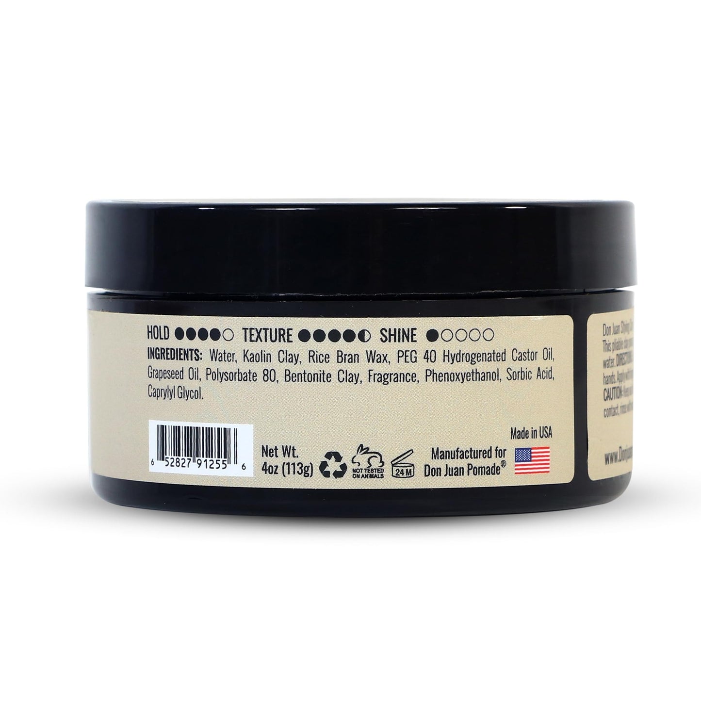 Don Juan Handcrafted Styling Clay Pomade | Medium Hold | Matte Natural Finish | Water Based | Summer Breeze Scent, 4oz Pack of 3