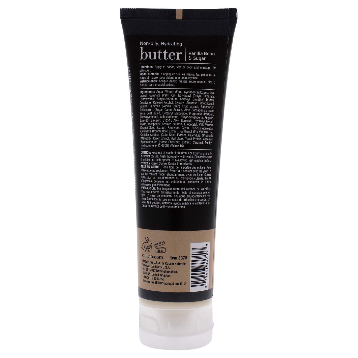 Cuccio Naturale Butter Blends -Ultra-Moisturizing, Renewing, Smoothing Scented Body Cream - Deep Hydration For Dry Skin Repair - Made With Natural