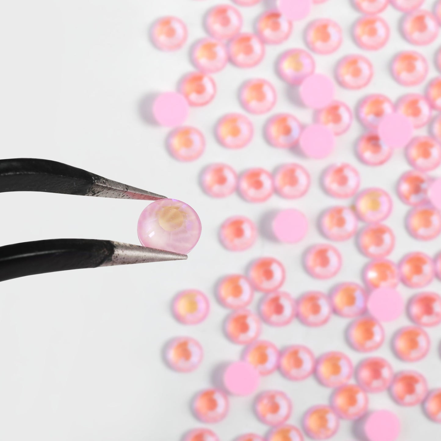 Beadsland 1440pcs Flat Back Crystal Rhinestones Round Gems for Nail Art and Craft Glue Fix, Luminous Pink, SS20,4.6-4.8mm Beauty and Personal Care BEADSLAND