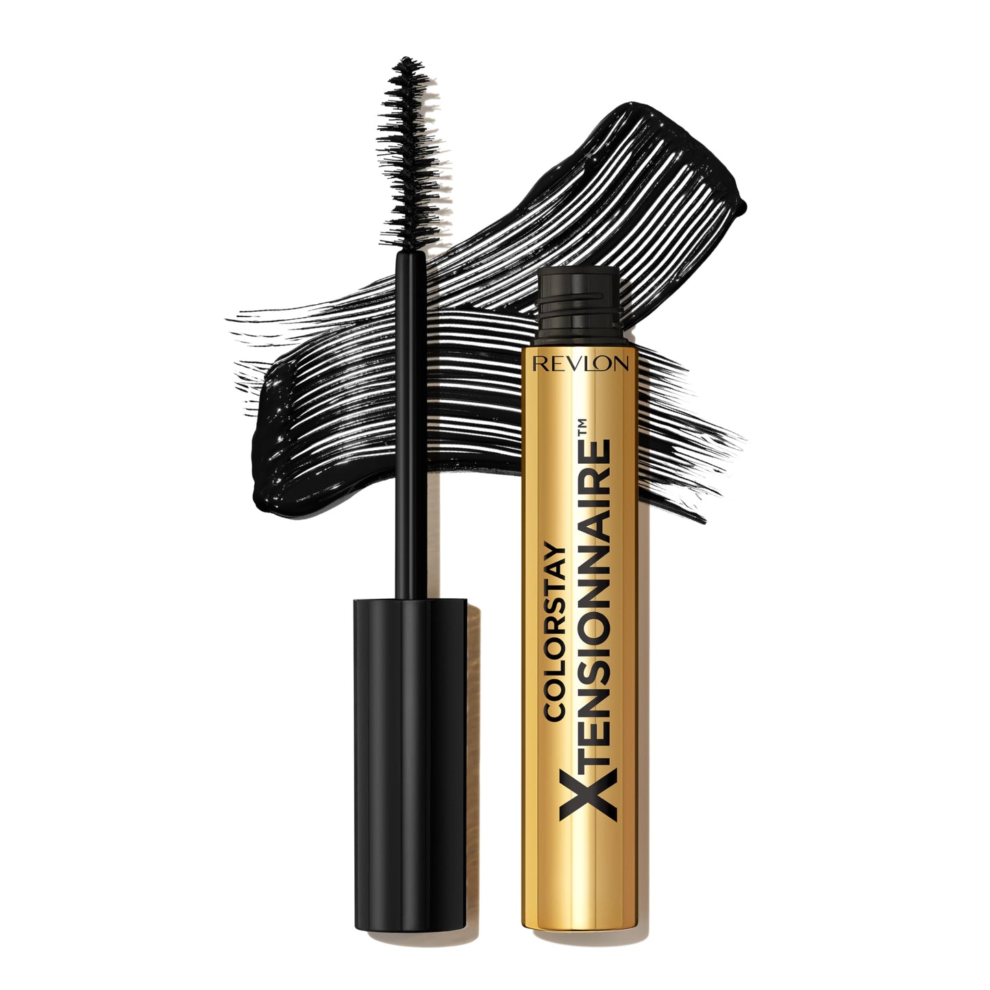 Revlon ColorStay Xtensionnaire Lengthening Lash Serum and Mascara In One, Tapered Brush for 2X Longer Looking Eyelashes, Infused with Pro Vitamin B5…