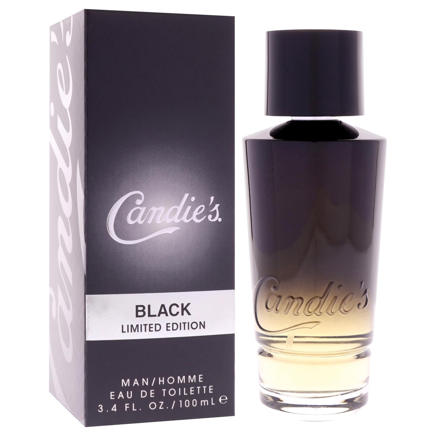 CANDIE'S Black For Him Eau de Toilette - Long-Lasting Cologne for Men, Sweet Masculine Scent, Strong Body Spray, Ideal for Daily Wear, Lasts All Day