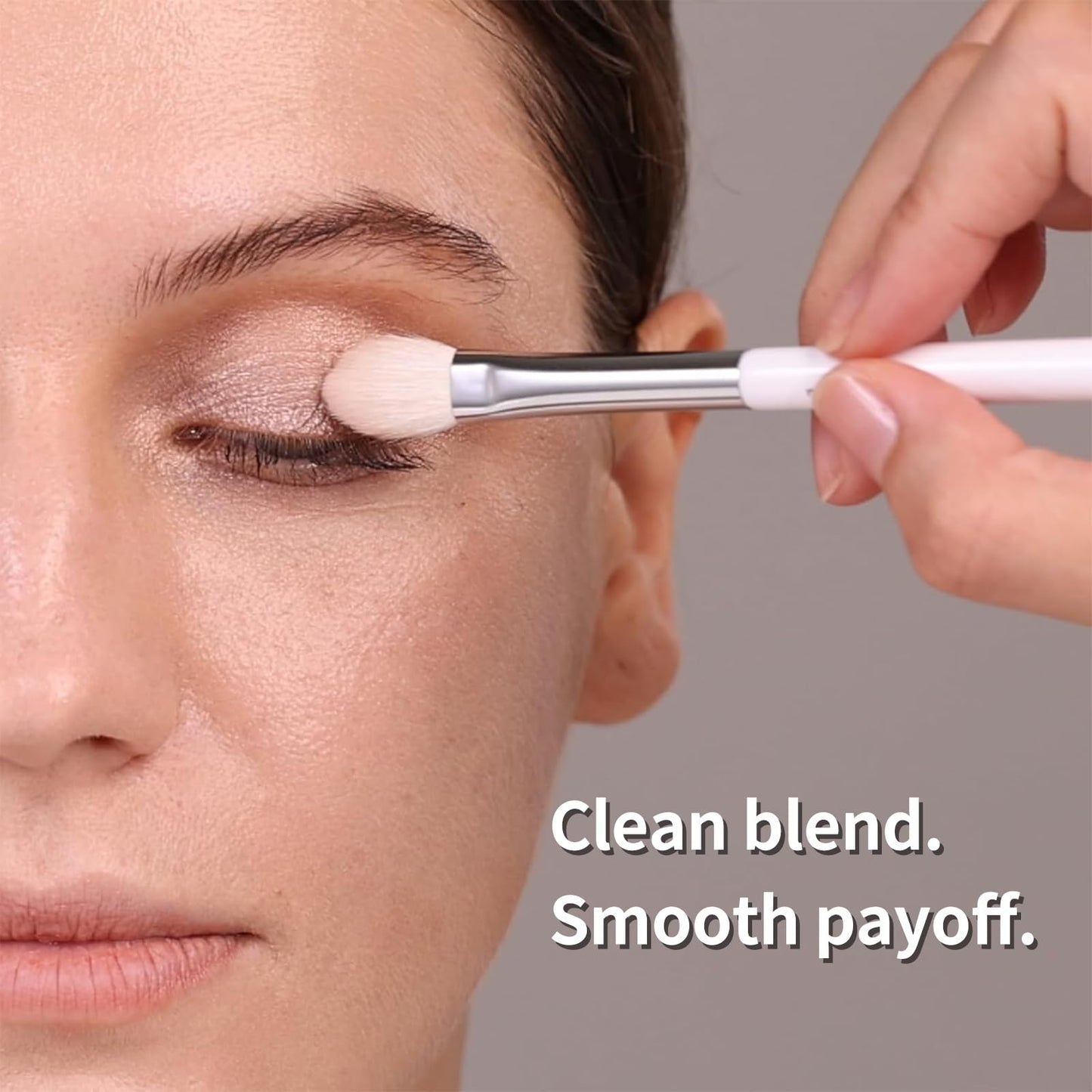 Albeaut Eyeshadow Brush, Eye Makeup Brush Even Eyeshadow Applicators Soft Natural Hair Bristles for Flawless Smudge, Multi-task for spot conealing