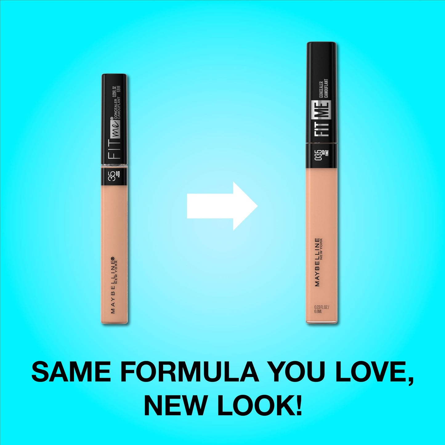 Maybelline New York Fit Me Liquid Concealer Makeup, Natural Coverage, Lightweight, Conceals, Covers Oil-Free, Honey, 1 Count (Packaging May Vary)