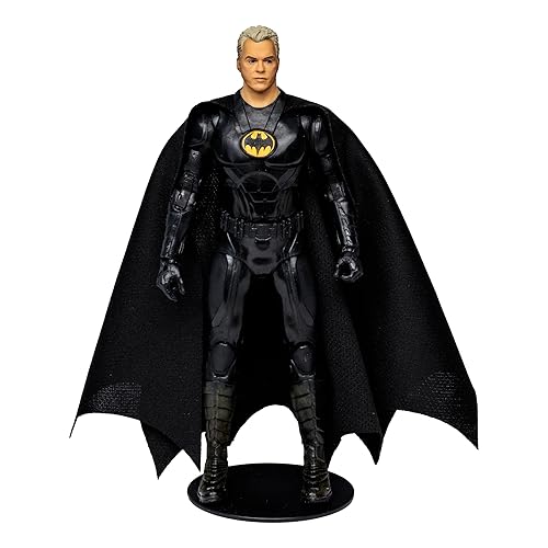 McFarlane Toys DC Multiverse Movie 7 Inch Action Figure The Flash Exclusive - Unmasked Batman (Gold Label), Black
