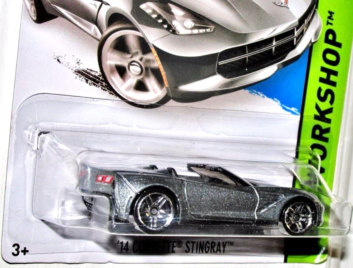 Hot Wheels 2015 HW Workshop '14 Corvette Stingray 216/250, Silver