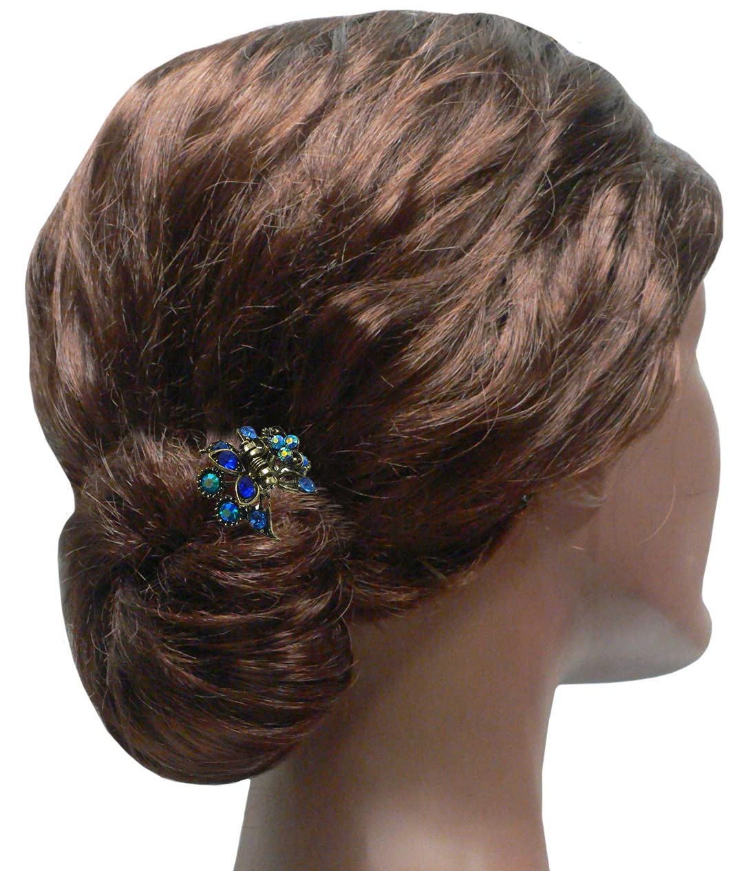 Set of 8 JCGY Mini Hair Claws Tiny 1"x1" Metal Claw Clip LPW-5-8